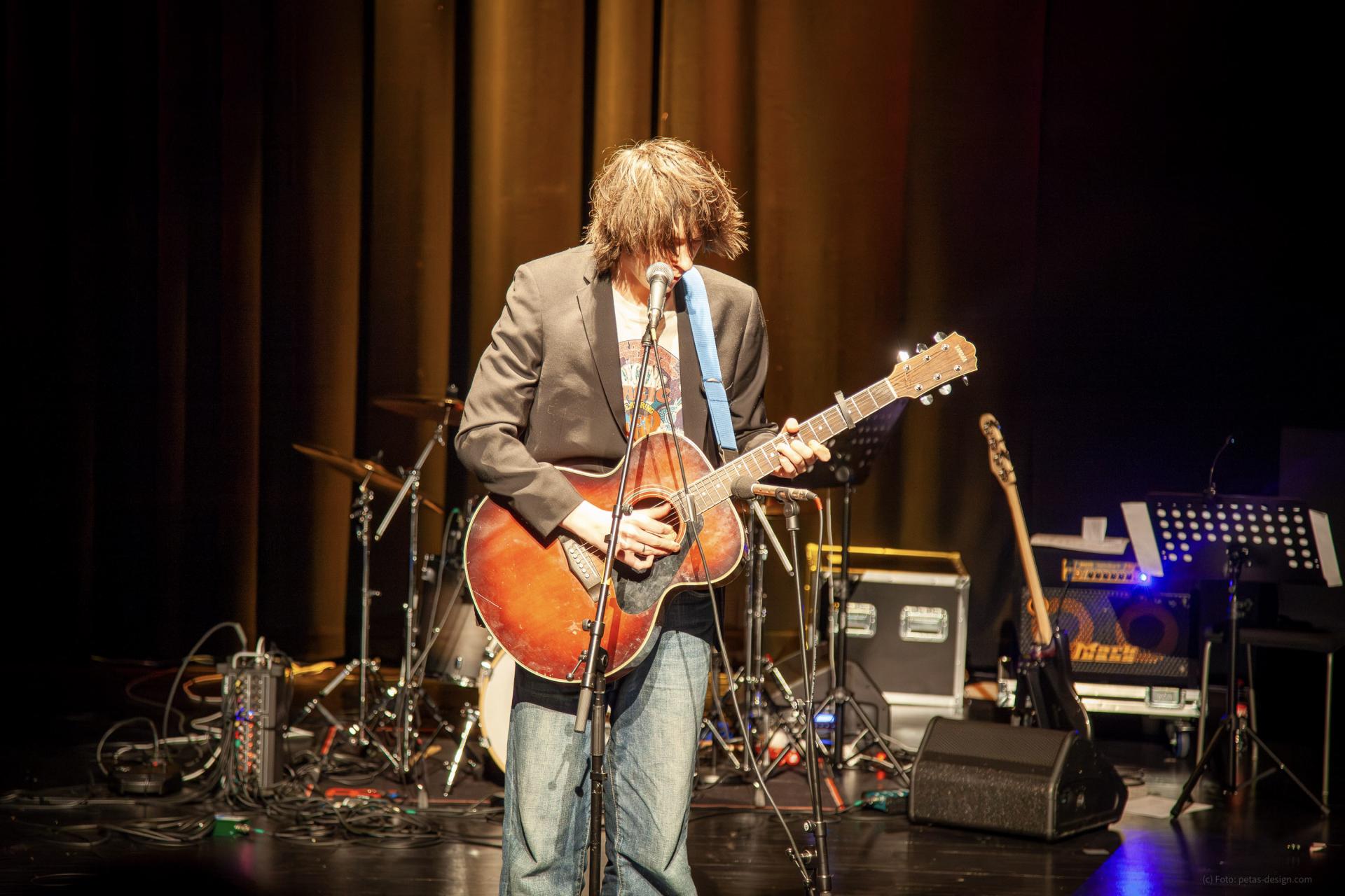 Markus framførte “I’m already there” – en nydelig låt han har skrevet selv. Foto: Peter Krüger